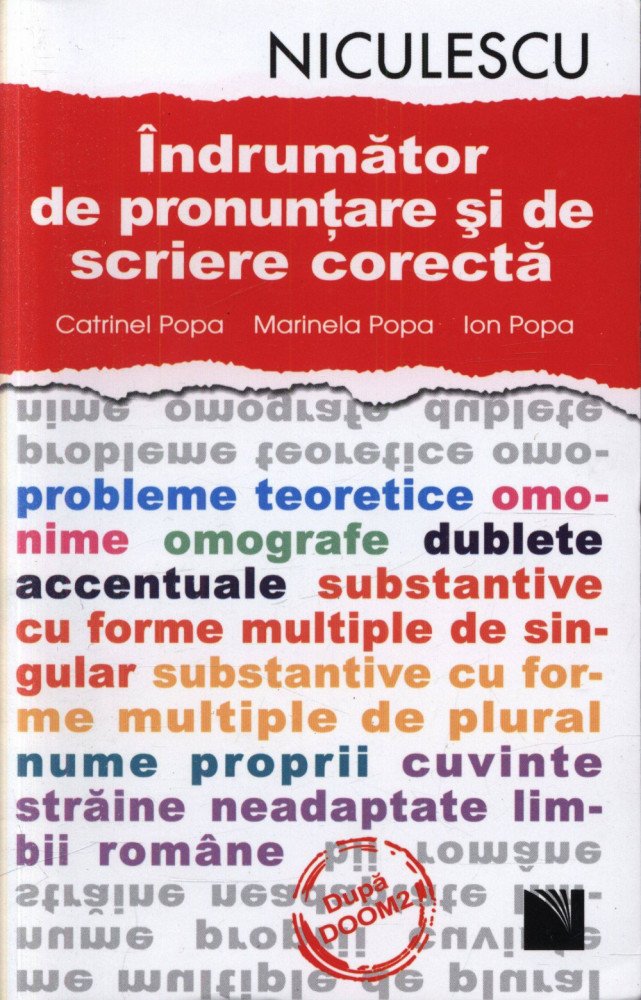 Indrumator de Pronuntare si de Scriere Corecta Niculescu Niculescu