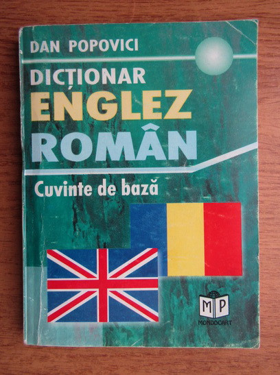 Dictionar englez-roman. Cuvinte de baza.Popovici Dan