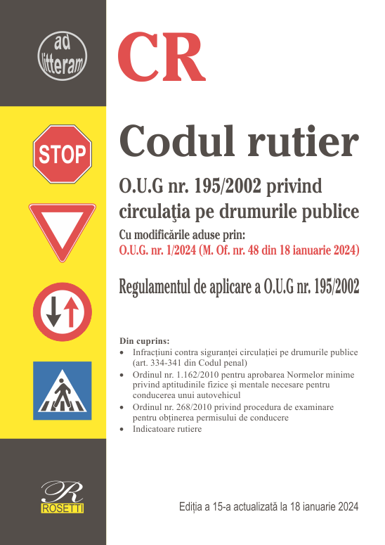 Codul rutier Editia a 15‐a actualizata la 18 ianuarie 2024, Rosetti